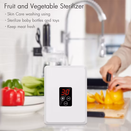 Purificateurs de légumes muraux Purificateur d'eau à l'ozone Générateur d'ozone Appareil ménager Fruits et légumes Stérilisateurs d'eau à l'ozone propres